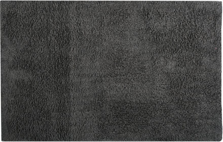 MSV Badkamerkleedje/badmat tapijtje voor op de vloer - donkergrijs - 40 x 60 cm