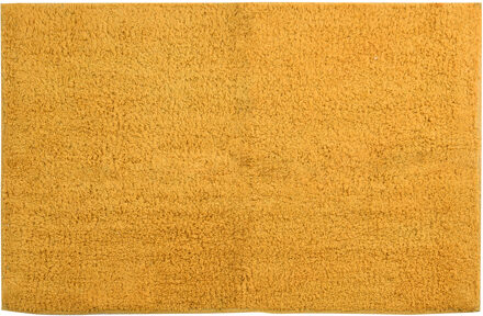 MSV Badkamerkleedje/badmat tapijtje voor op de vloer - saffraan geel - 45 x 70 cm