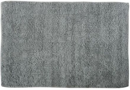 MSV Badkamerkleedje/badmat voor op de vloer - grijs - 45 x 70 cm - Badmatjes