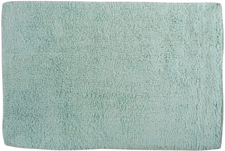 MSV Badkamerkleedje/badmat voor op de vloer - mintgroen - 45 x 70 cm