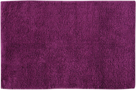 MSV Badkamerkleedje/badmat voor op de vloer - paars - 45 x 70 cm