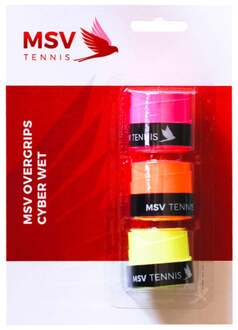 MSV Cyber Wet Verpakking 3 Stuks-Neongeel,Neonoranje - nosize