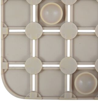 MSV Douche/bad anti-slip mat badkamer - rubber - beige - 54 x 54 cm - Badmatjes
