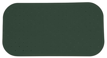 MSV Douche/bad anti-slip mat badkamer - rubber - groen - 36 x 65 cm - Badmatjes