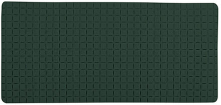 MSV Douche/bad anti-slip mat badkamer - rubber - groen - 76 x 36 cm - Badmatjes