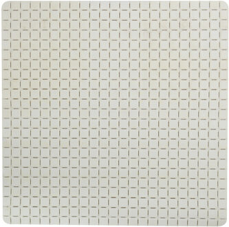 MSV Douche/bad anti-slip mat badkamer - rubber - ivoor wit - 54 x 54cm