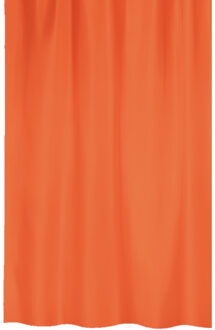 MSV Douchegordijn met ringen - oranje - gerecycled polyester - 180 x 200 cm - wasbaarA A  - Douchegordijnen