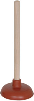 MSV Gootsteen ontstopper - plopper - hout/rubber - 11 x 30 cm