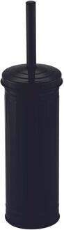 MSV Industrial Toilet/wc-borstel houder - metaal - zwart - 38 cm - Toiletborstels