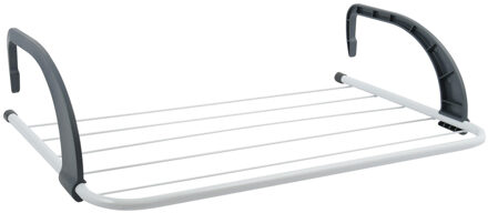 MSV Inklapbaar wasgoedrekje - klein droogrek - 3 meter waslijn - Ophangbaar - 34 x 51 cm