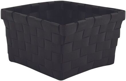 MSV Opbergmandje 14x14cm Zwart