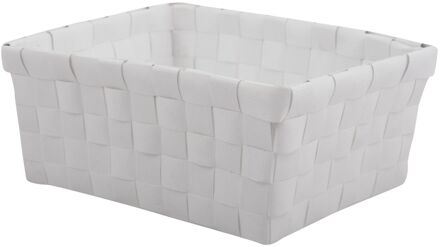 MSV Opbergmandje 14x19cm Wit
