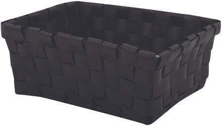 MSV Opbergmandje 14x19cm Zwart