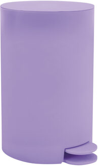 MSV Pedaalemmer - kunststof - lila paars - 3 liter - 15 x 27 cm