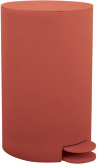 MSV Pedaalemmer - kunststof - terracotta - 3 liter - 15 x 27 cm