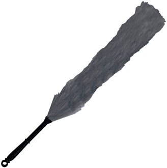 MSV Plumeau/stofborstel/duster - hand stoffer - grijs - 61 cm - plumeaus