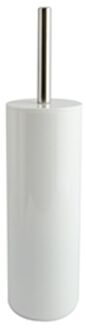 MSV Porto Toilet/wc-borstel in houder - kunststof - wit - 38 cm - Toiletborstels