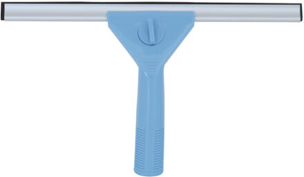 MSV Raamwisser/raamtrekker - kunststof handvat - blauw - 24 cm breed