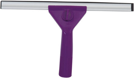 MSV Raamwisser/raamtrekker - kunststof handvat - paars - 24 cm breed