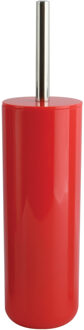 MSV Toiletborstel in houder/wc-borstel Porto - kunststof - rood - 38 x 9 cm