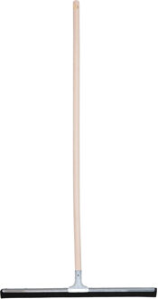 MSV Vloertrekker/douchetrekker voor water - metaal/natuurrubber - breedte 60 cm - steel hout 120 cm