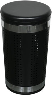 MSV Wasmand Dubai - rvs metaal - zwart - 46 liter compartiment - 35 x 60 cm