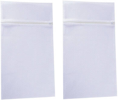 MSV Waszak - kwetsbare kleding wasgoed/waszak - 2x - wit - XL size - 60 x 90 cm - Waszakken