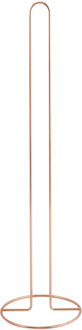 MSV Wc/toiletrolhouder reservoir - metaal - koper kleur - 50 cm - Voor 5 rollen