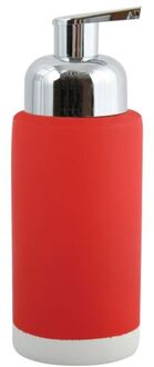 MSV Zeeppompje/dispenser Enzo - keramiek - rood - 6.5 x 18 cm - 275 ml - Zeeppompjes
