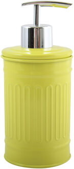 MSV Zeeppompje/dispenser - Industrial - metaal - appelgroen - 7.5 x 17 cm - 250 ml - Zeeppompjes