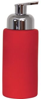 MSV Zeeppompje/dispenser Kyoto - keramiek - rood - 6.5 x 18 cm - 250 ml