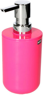 MSV Zeeppompje/dispenser Porto - PS kunststof - lichtroze - 7 x 16 cm - 260 ml - Zeeppompjes