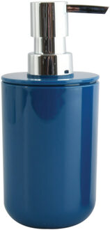 MSV Zeeppompje/dispenser Porto - PS kunststof - marine blauw - 7 x 16 cm - 260 ml - Zeeppompjes