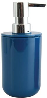 MSV Zeeppompje/dispenser Porto - PS kunststof - marine blauw - 7 x 16 cm - 260 ml - Zeeppompjes