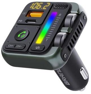 MT04 Auto Bluetooth Adapter FM Zender HiFi Muziek MP3 Speler Type-C + USB Autolader