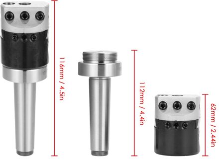 MT3-M12 Morse Taper Boring Bar Voor Draaibank Frezen Draaibank Gereedschappen Koolstofstaal CNC Arbor Adapter