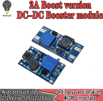 MT3608 2A DC-DC Step Up Converter Booster Power Supply Module MAX output 2V-24V to 5V 9V 12V 28V for arduino