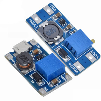 MT3608 DC-DC boost module 2A boost board input voltage 2-24V rise 5/9/12 -28V adjustable