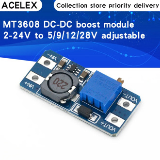MT3608 DC-DC Step Up Converter Booster Power Supply Module Boost Step-up Board MAX output 28V 2A for arduino