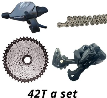Mtb 1X10 Speed 10 S Groupset Versnellingspook + Achterderailleur + Ketting + Cassette 42T 46T 50T 42T groupset