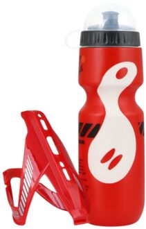 Mtb 650Ml Fles Water + Bidonhouder Mount Houder Outdoor Sport Water Bottle Voor Fietsen Mountainbikes Sport Ons 1