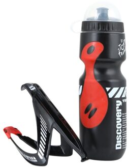 Mtb 650Ml Fles Water + Bidonhouder Mount Houder Outdoor Sport Water Bottle Voor Fietsen Mountainbikes Sport Ons 3
