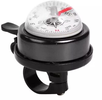 Mtb Bell Met Kompas Fietsbel Mountainbike Auto Bel Aluminiumlegering Kompas Bel Hoorn Auto Bel Voor Fiets Stuur Balck