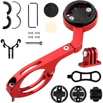 Mtb Bike Computer Houder Stopwatch Beugel Fiets Handleabr Extension Snelheidsmeter Mount Houder Beugel Voor Garmin Bryton Rood