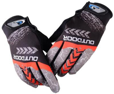 Mtb Fiets Handschoenen Fietsen Handschoen Hoge Temperatuur Weerstand Mountainbike Warm Antislip Zonnebrandcrème Outdoor Motorhandschoenen rood / M