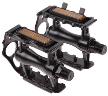 Mtb Fiets Pedaal Aluminium Pedaal 9/16 Mountainbike Pedalen Hoge Sterkte Antislip Fiets Pedalen Ultra-licht Voor Road Bmx Mt zwart