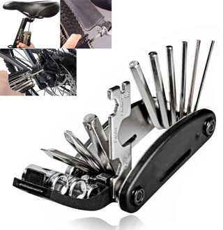 Mtb Mountain Cycle Draagbare Socket Multipurpose Wrench Fiets Multi Tool Schroevendraaier Motorfiets Fiets Allen Fix Touring Pocket