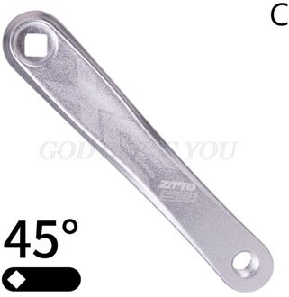 Mtb Mountainbike Linkerkant Crank Arm 170Mm Vierkante Ruit Gat Crankstel Road Fiets Linker Crank