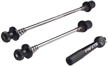 MTB Racefiets Wiel Locking Security Snelspanners Anti Diefstal Spies Set Voor MTB Racefiets Fietsen Accessoires bicicleta Zwart