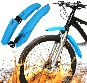MTB Road Bike Mud Flaps Cycling Bicycle Wings Front Bicycle Mudguard with BIke Taillight Fenders Bicycle Fender